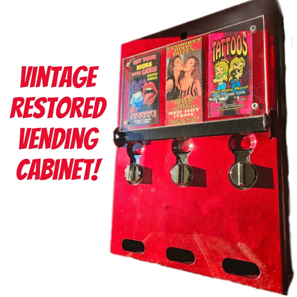 Restored 90s adult vending machine